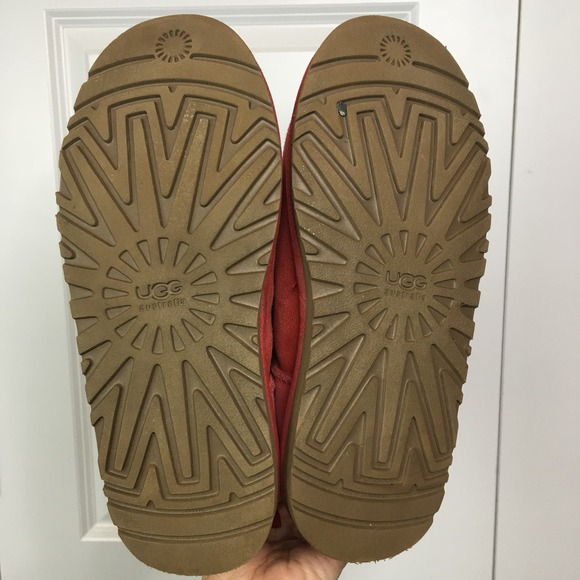 Ugg Australia Bailey Bow Sheepskin Leather Winter Snow Boots Redwood Size 5 - Picture 8 of 9